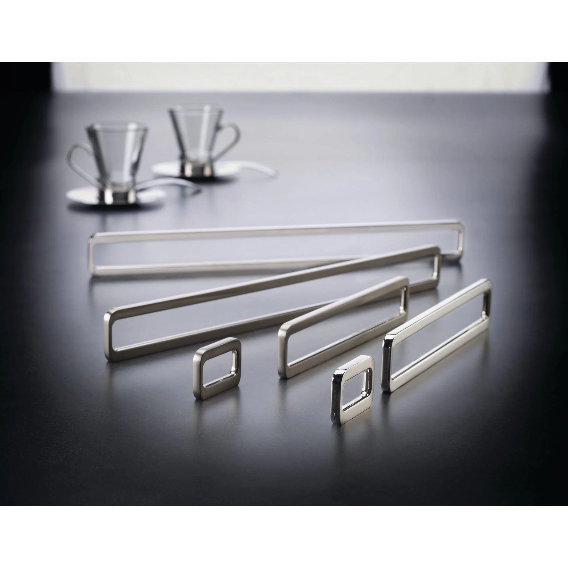 Contemporary Pull, 3-3/4" to 6-5/16" Center-to-Center, Brushed Nickel - Image 2