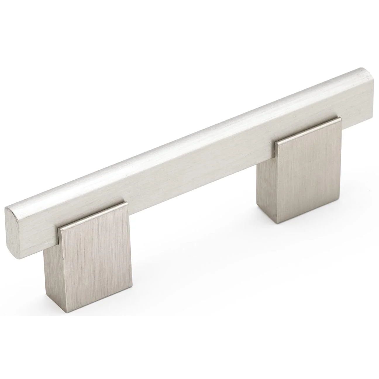 Contemporary Pull, 3" Center-to-Center, Brushed Nickel