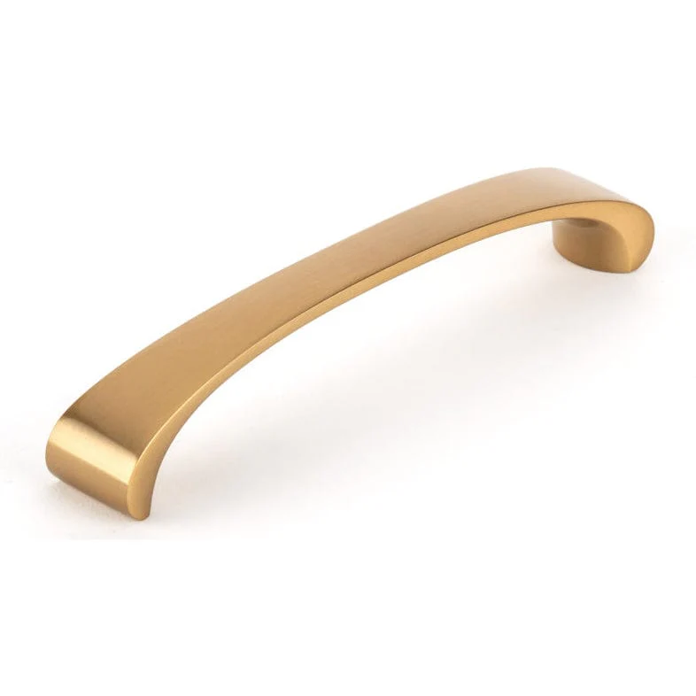 Contemporary Pull - Aurum Brushed Gold - 5-1/16" Center-to-Center - 13/16" W x 5-5/8" L