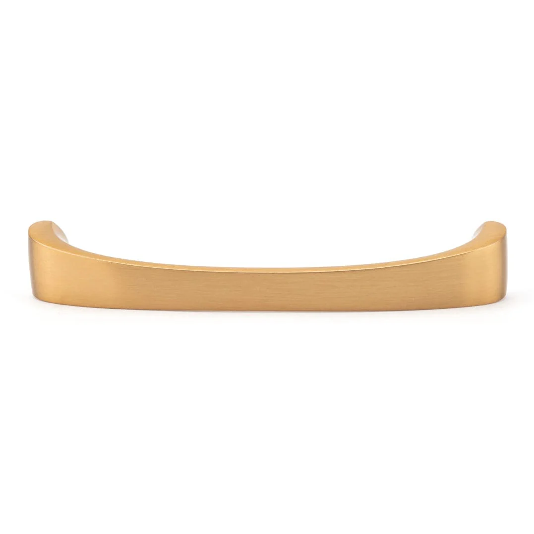 Contemporary Pull - Aurum Brushed Gold - 5-1/16" Center-to-Center - 13/16" W x 5-5/8" L - Image 2