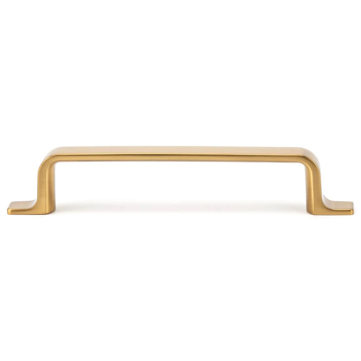 Modern Luxe Contemporary Pull - 5-1/16" Center-to-Center - Aurum Brushed Gold - 19/32" W x 6-1/2" L - Image 3