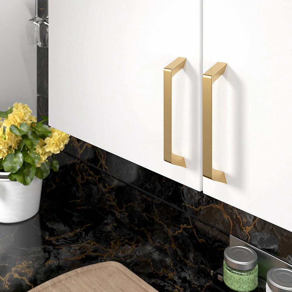 Modern Luxe Contemporary Metal Pull - Champagne Bronze - 5-1/32" Center-to-Center - 5-23/32" L - Image 3