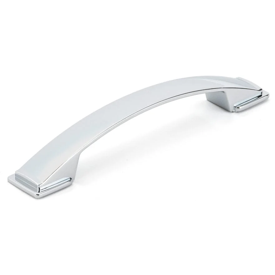 Contemporary Pull - 5-1/16" Center-to-Center - 31/32" W x 6-1/2" L - Chrome