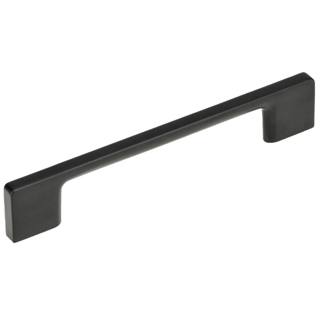 Contemporary Pull, 5-1/16" Center-to-Center, Matte Black