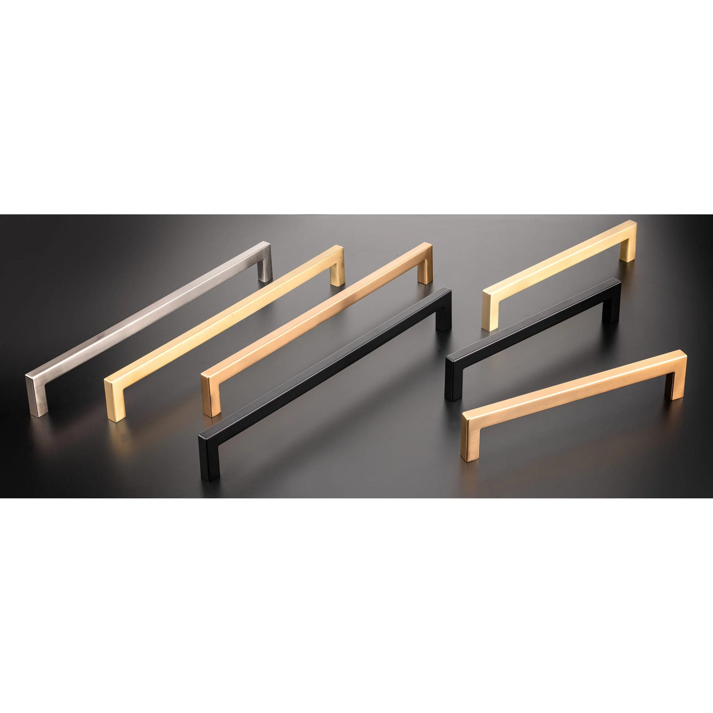 Contemporary Right-Angled Pull - 5-1/16" Center-to-Center - 5-7/16" OL - Matte Black - Image 5
