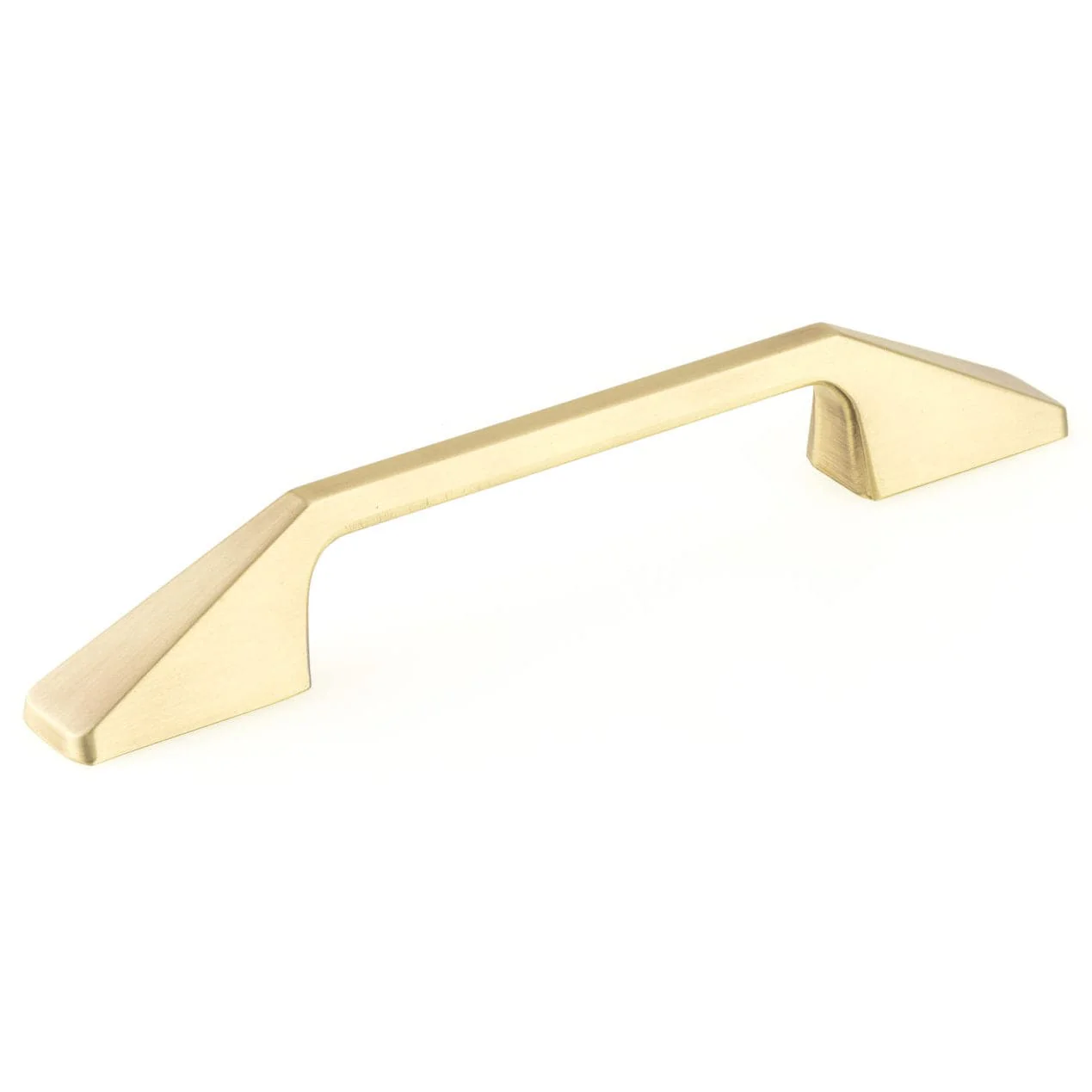 Contemporary Pull, 5-1/16" Center-to-Center, Satin Brass