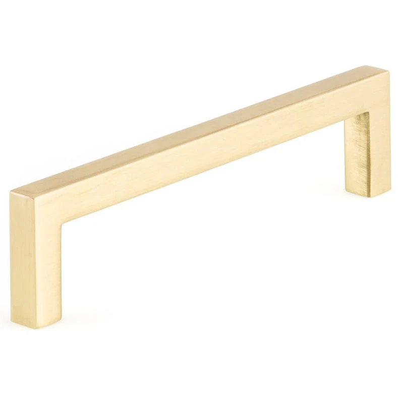 Contemporary Right-Angled Pull - 5-1/16" Center-to-Center - 5-7/16" OL - Champagne Bronze