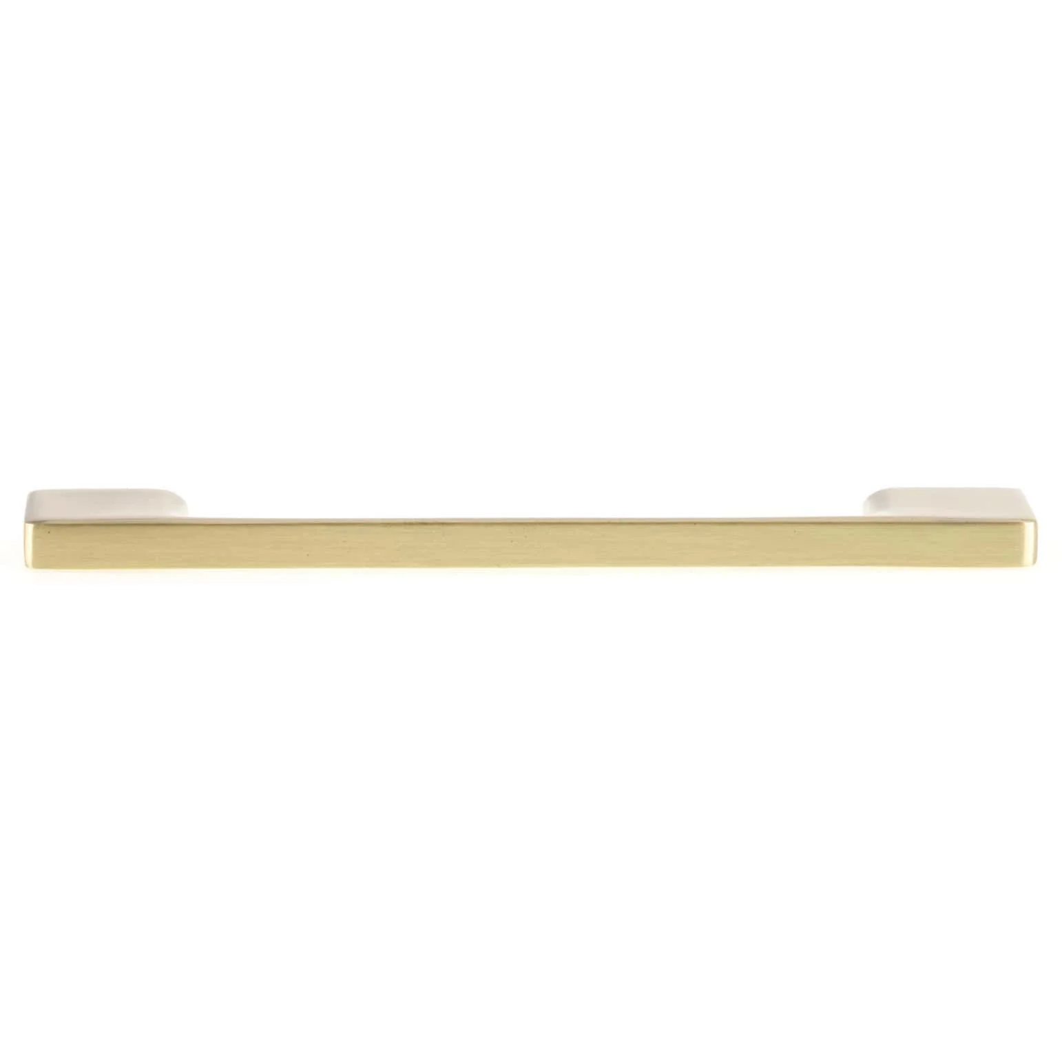 Contemporary Modern Pull - 5-1/16" Center-to-Center - 6-3/8" OL - Satin Brass - Image 2