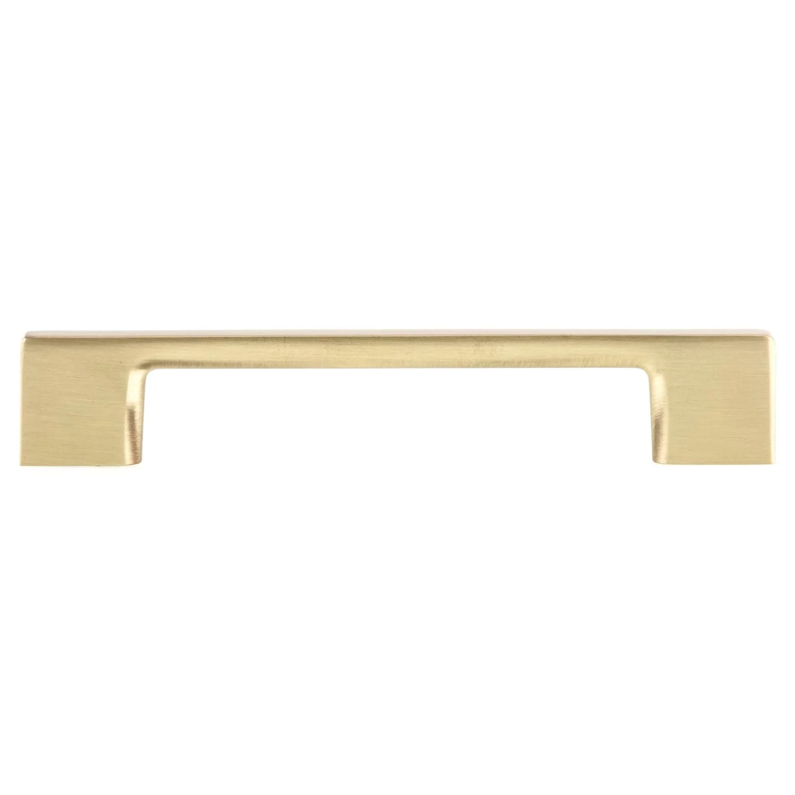 Contemporary Modern Pull - 5-1/16" Center-to-Center - 6-3/8" OL - Satin Brass - Image 3