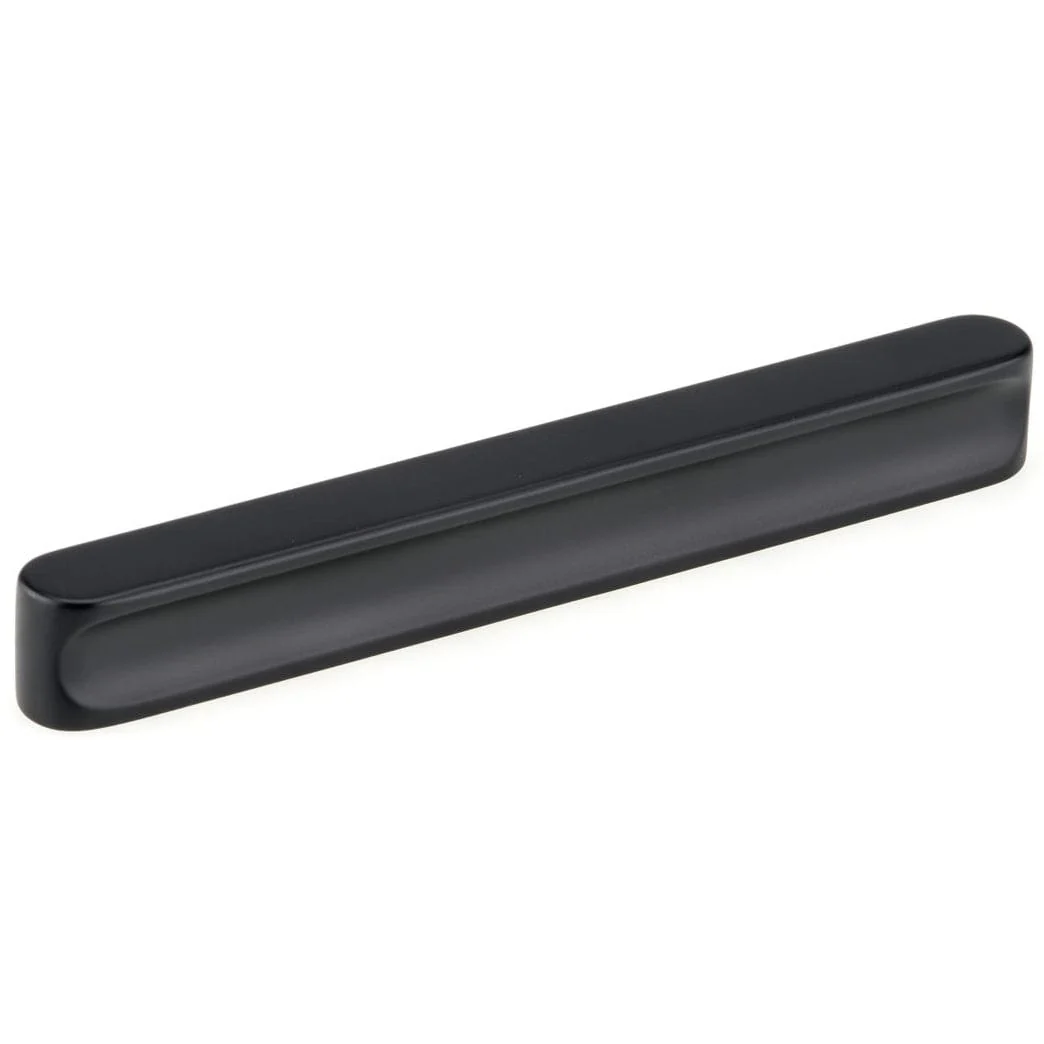 Contemporary Pull, 5-1/16" to 6-5/16" Center-to-Center, Matte Black
