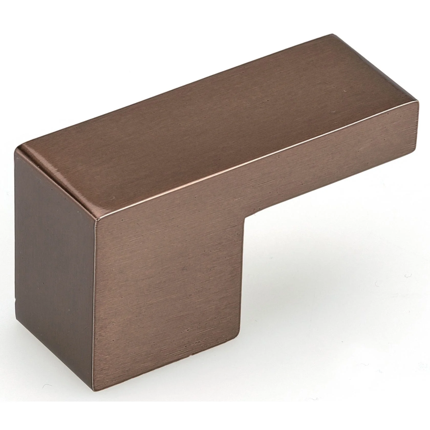 Contemporary L-shaped Pull - 5/8" Center-to-Center - 2-5/32" OL - Oriental Bronze