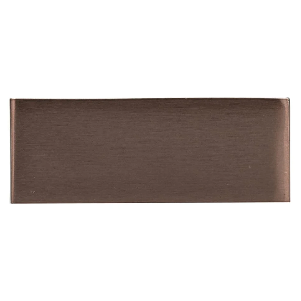 Contemporary L-shaped Pull - 5/8" Center-to-Center - 2-5/32" OL - Oriental Bronze - Image 2