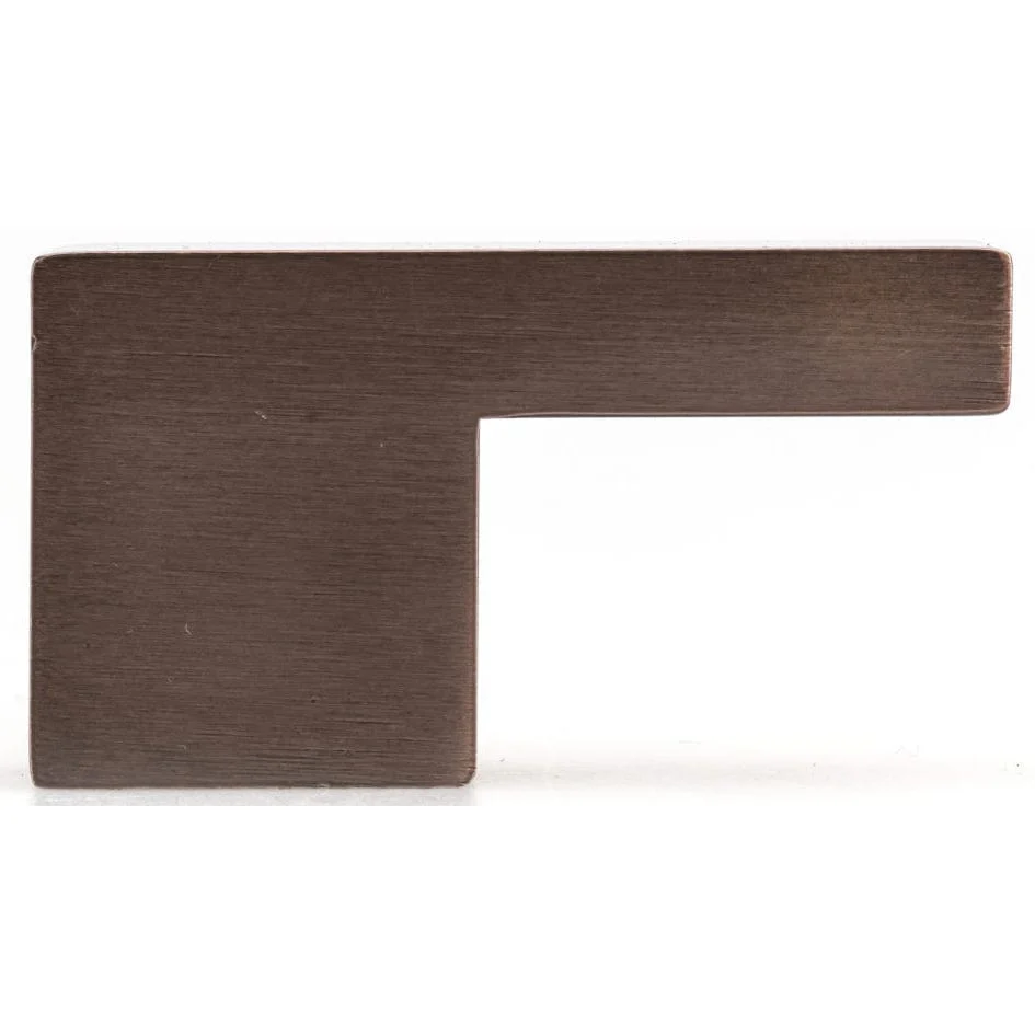 Contemporary L-shaped Pull - 5/8" Center-to-Center - 2-5/32" OL - Oriental Bronze - Image 3