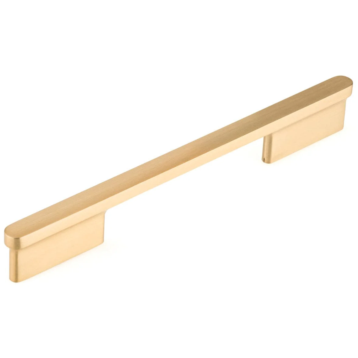 Contemporary Pull, 6-5/16" Center-to-Center, Brushed Gold