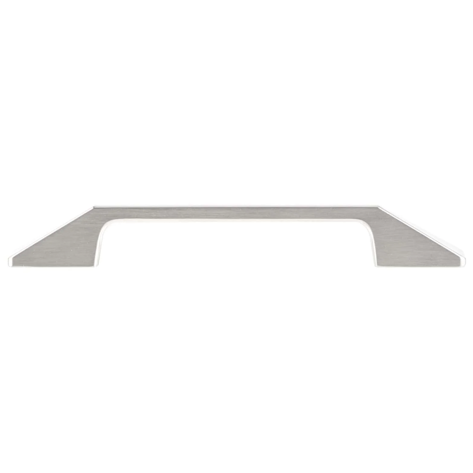 Contemporary Pull with Flared Geometric Posts - 6-5/16" Center-to-Center - 8-9/32" OL - Brushed Nickel - Image 3