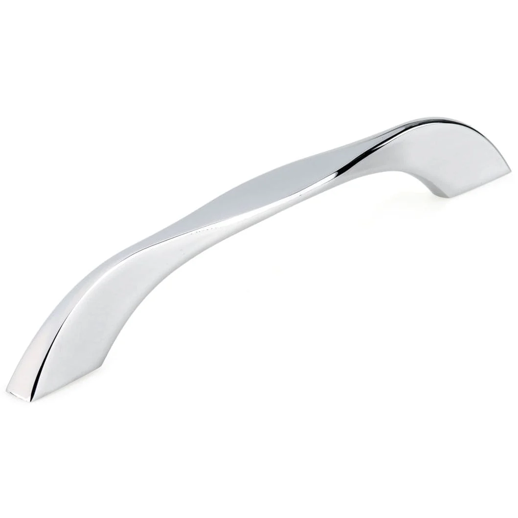 Contemporary Pull, 6-5/16" Center-to-Center, Chrome