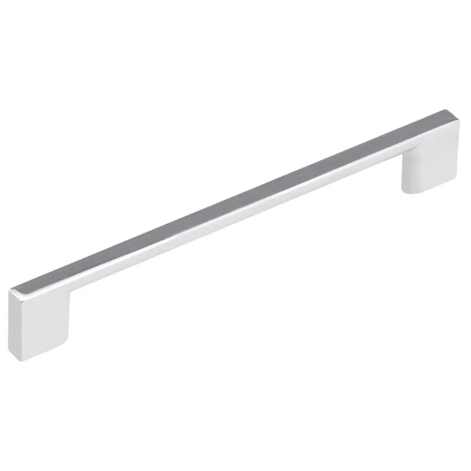 Contemporary Pull, 6-5/16" Center-to-Center, Chrome