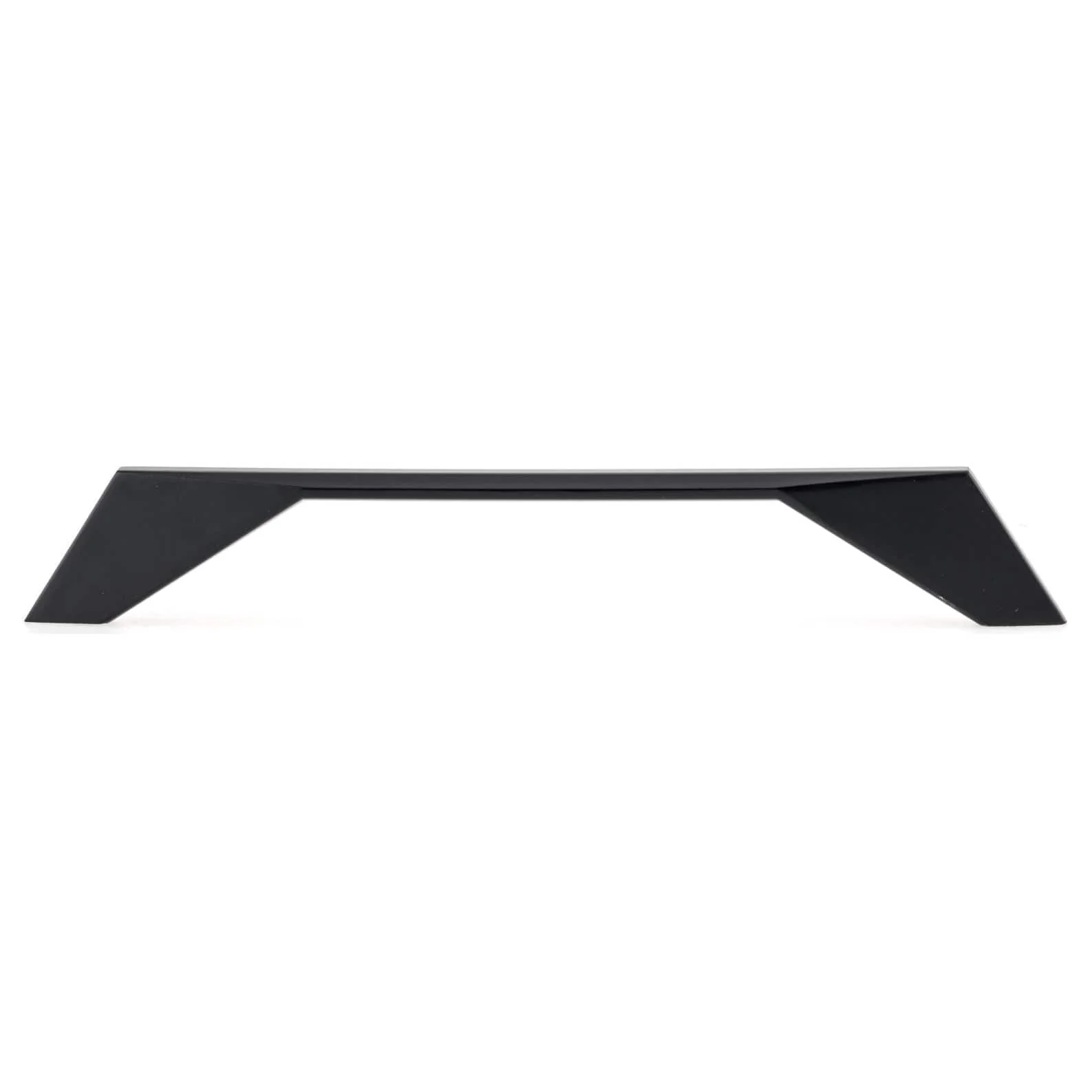 Contemporary Pull with Flared Geometric Posts - 6-5/16" Center-to-Center - 7-5/32" OL - Matte Black - Image 3