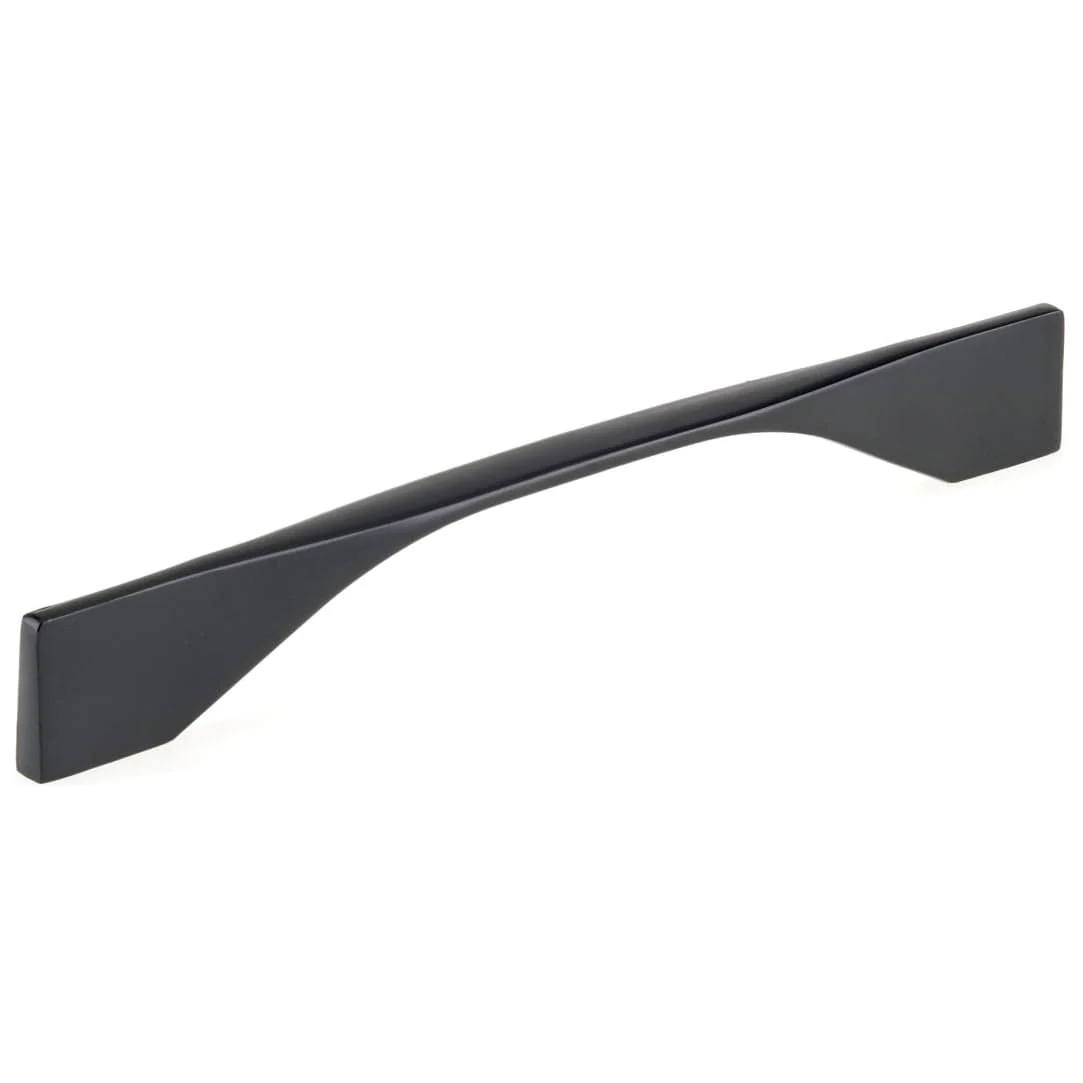 Contemporary Pull, 6-5/16" or 7-9/16" Center-to-Center, Matte Black