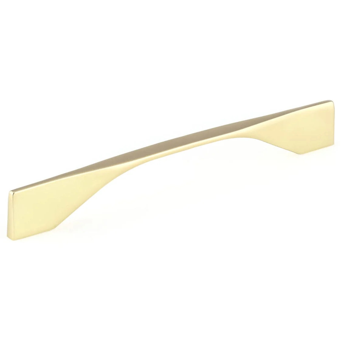Contemporary Pull, 6-5/16" to 7-9/16" Center-to-Center, Brushed Gold