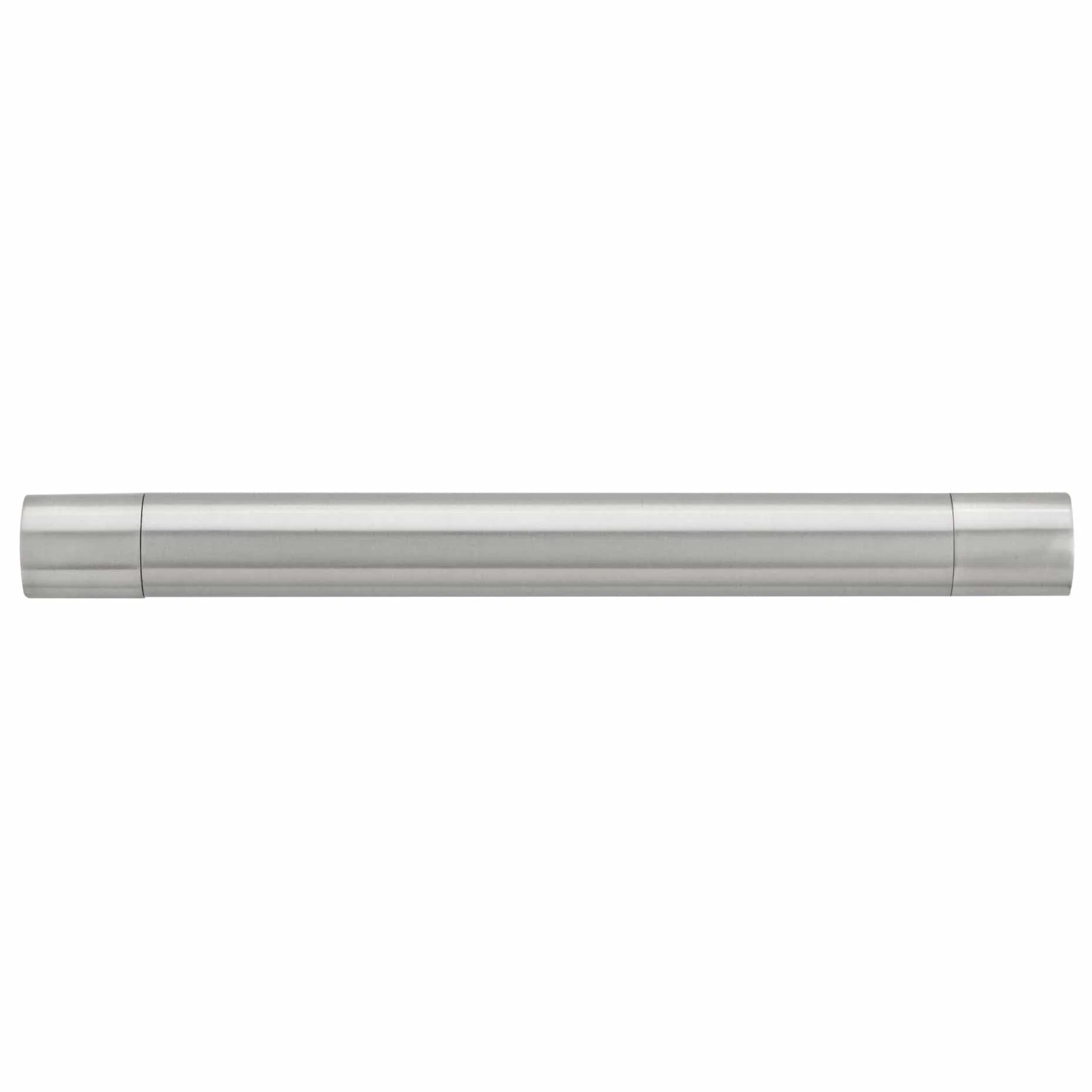 Contemporary Stainless Steel Pull with Tubular Bar - 7-9/16" Center-to-Center - 8-17/32" OL - Brushed Nickel - Image 2