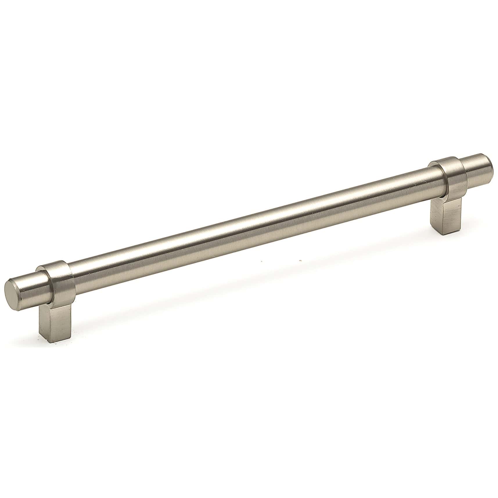 Contemporary Pull, 7-9/16" Center-to-Center, Brushed Nickel