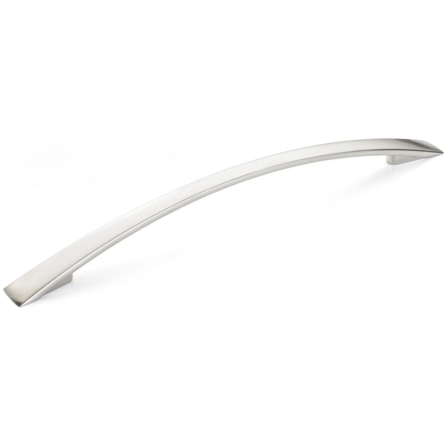 Contemporary Pull, 7-9/16" Center-to-Center, Brushed Nickel