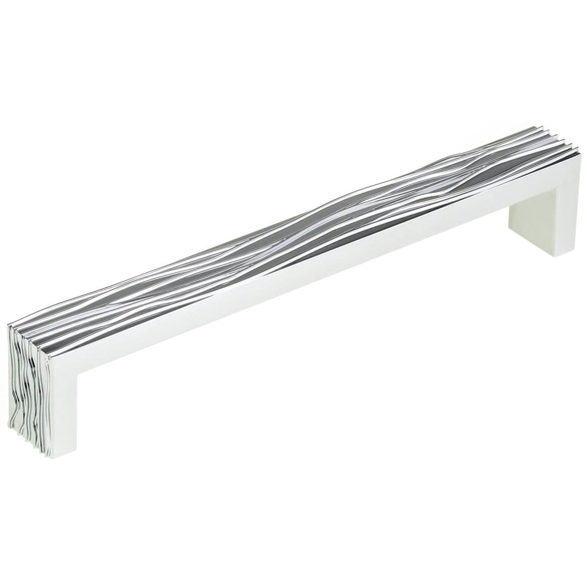 Contemporary Pull, 7-9/16" Center-to-Center, Chrome