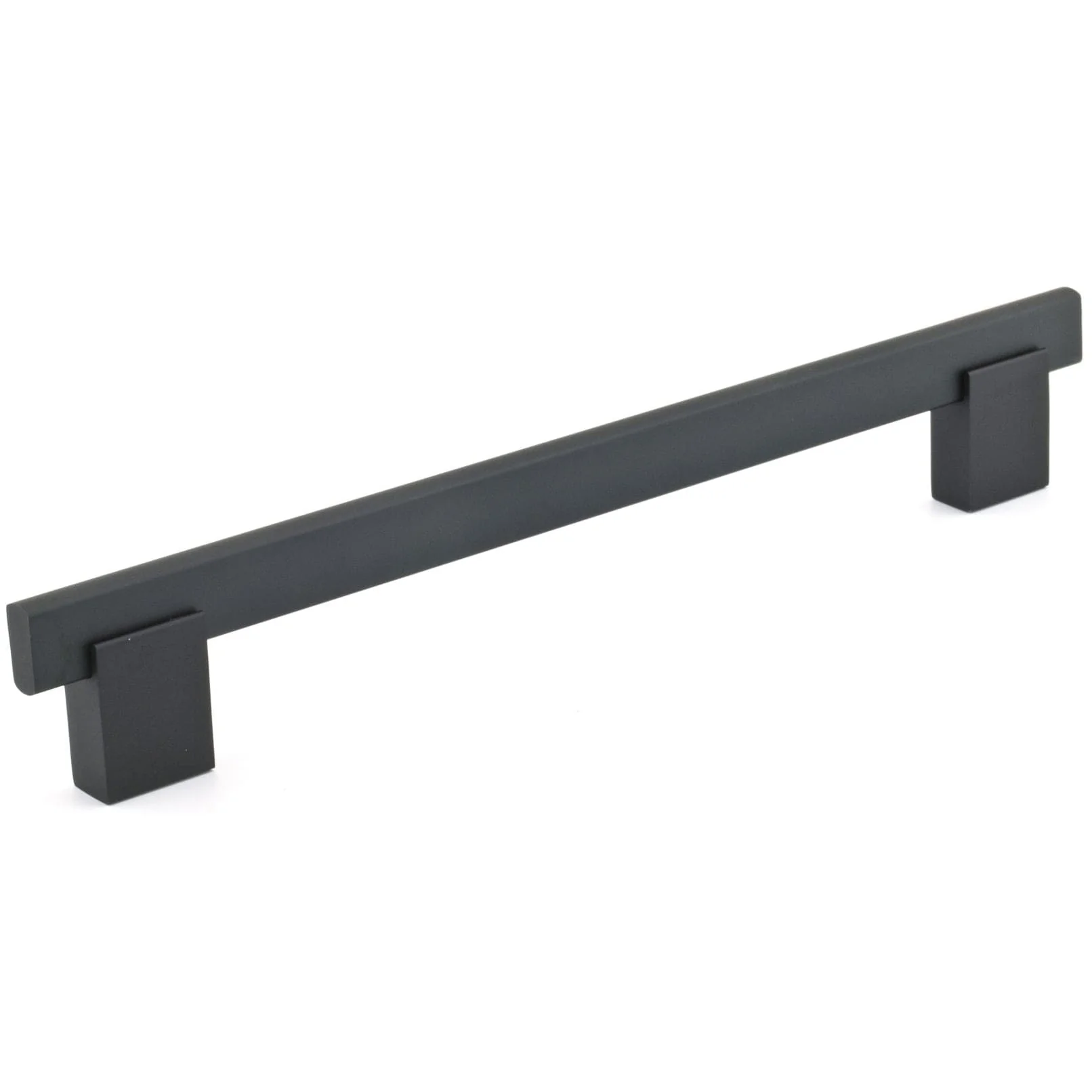 Contemporary Pull - 7-9/16" Center-to-Center - Matte Black