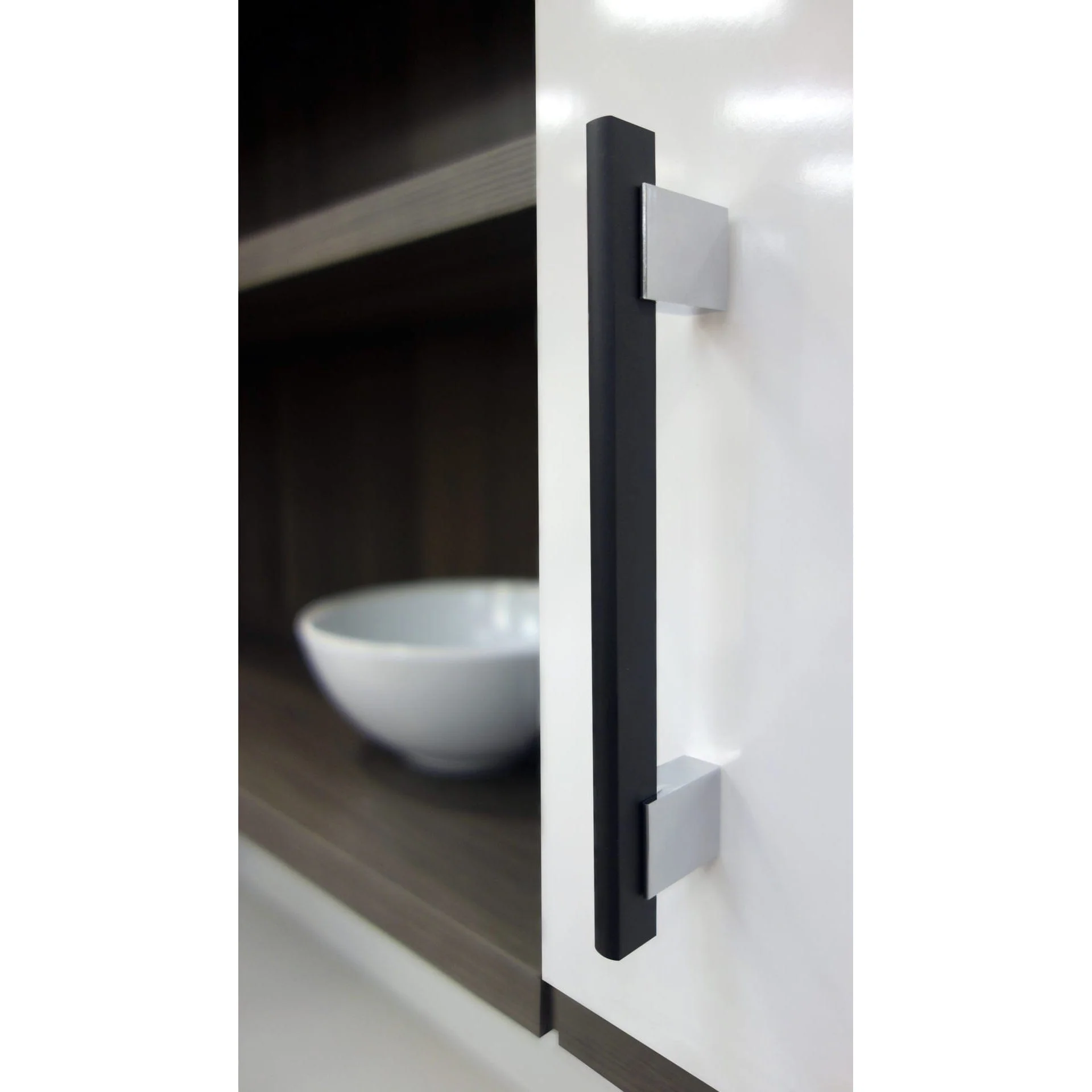 Contemporary Pull - 7-9/16" Center-to-Center - Matte Black - Image 3