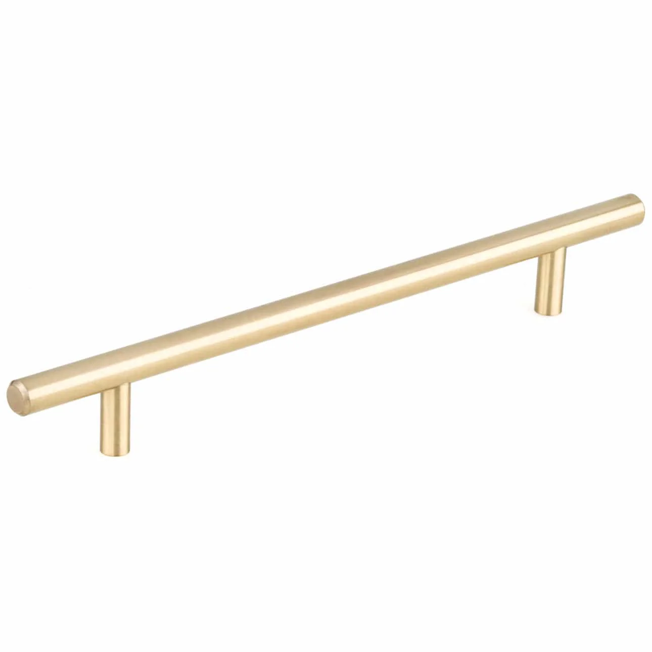 Contemporary Pull, 7-9/16" Center-to-Center, Satin Brass