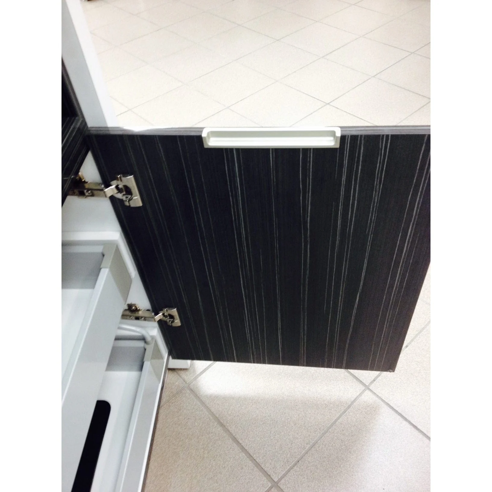 Contemporary Recessed Pull, 3-3/4" Center-to-Center, Chrome - Image 2