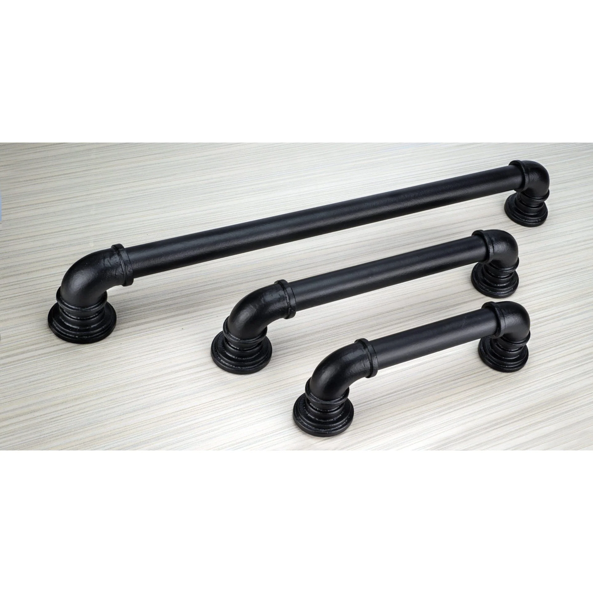 Eclectic Barn Door Pull, 8-13/16" Center-to-Center, Matte Black - Image 2