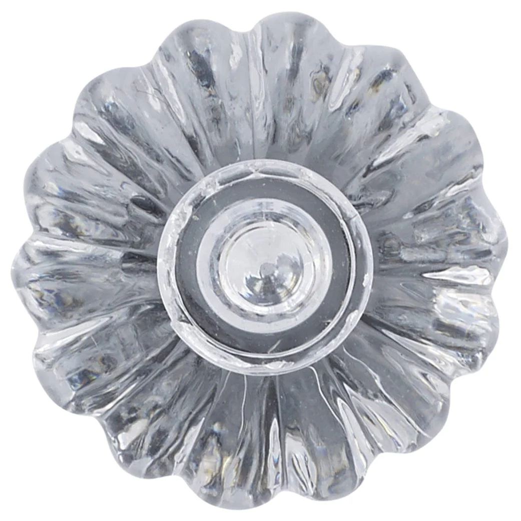 Eclectic Knob, 1-1/8" D, Clear, Chrome - Image 2
