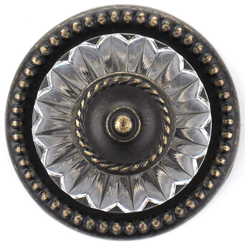 Eclectic Knob, 1-5/16" D, Burnished Brass - Image 2