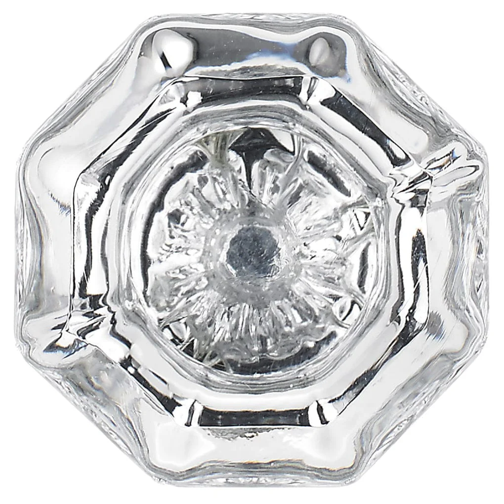 Eclectic Knob - 1-5/16" D - Clear Glass - Chrome - Image 2