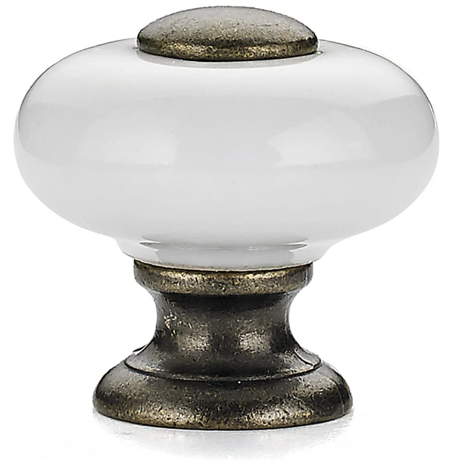 Eclectic Knob, 1" D, White - Image 3