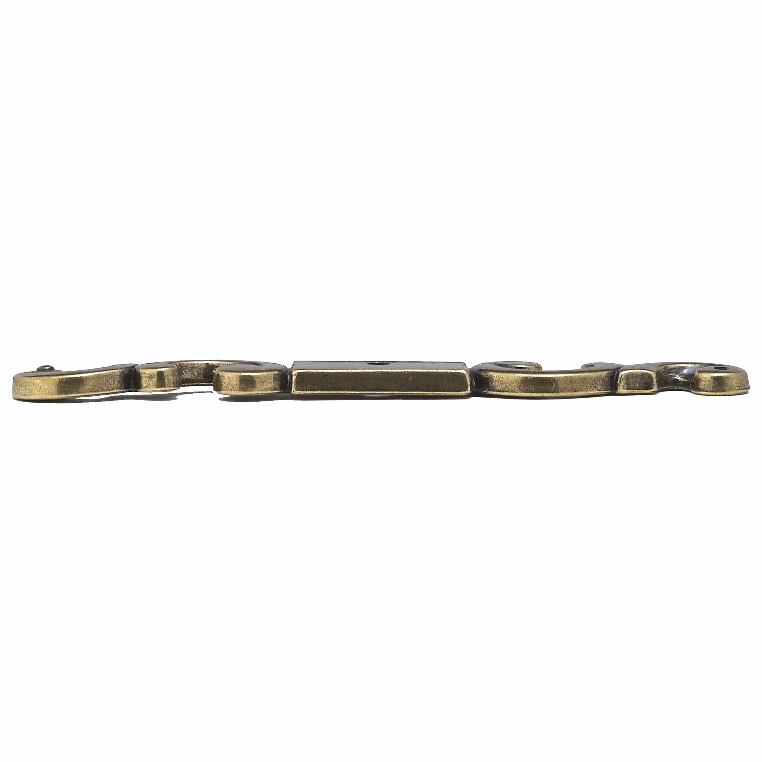 Traditional Backplate for Knob, 5-1/4" x 5/8", Burnished Brass - Image 3