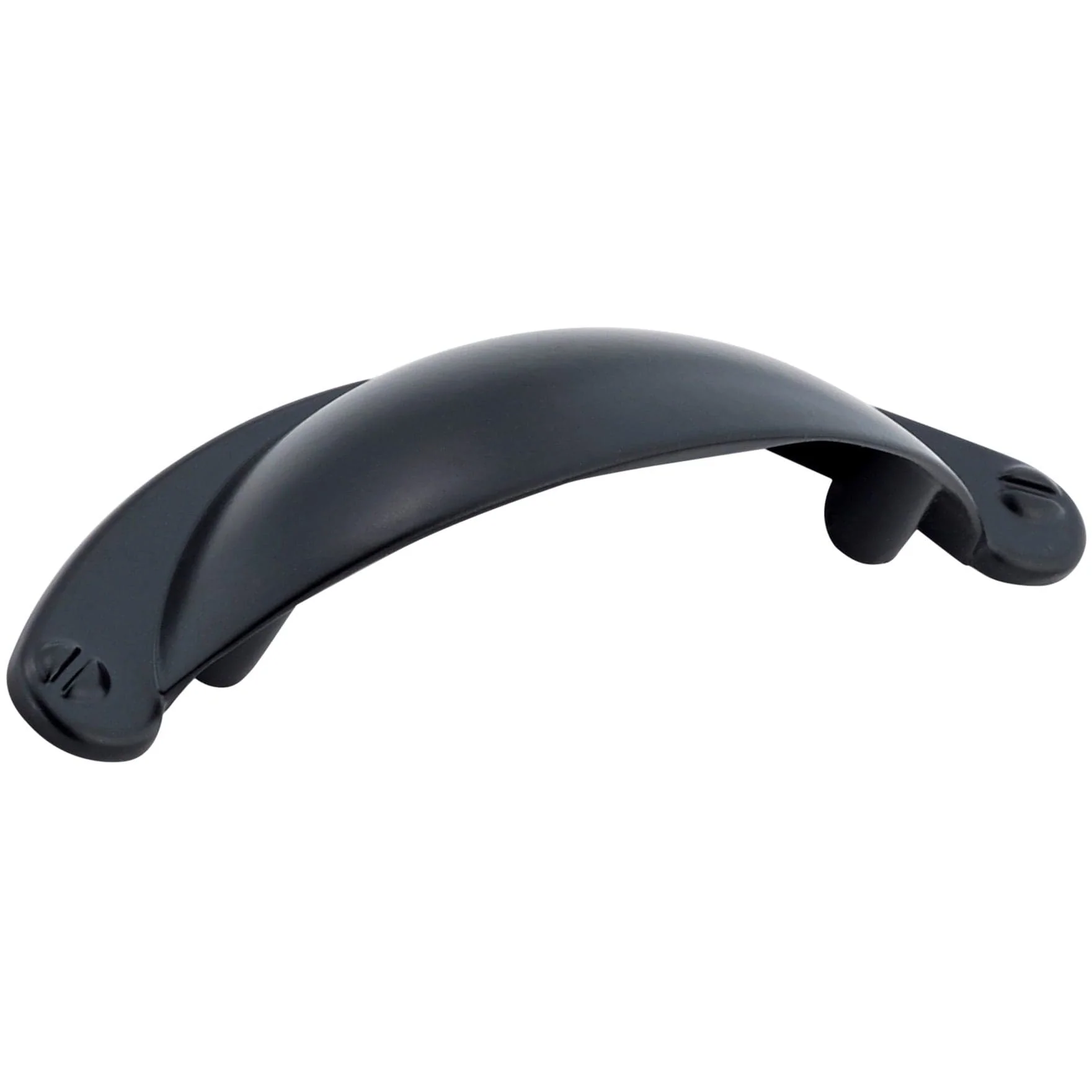 Traditional Cup Pull, 2-1/2" Center-to-Center, Matte Black - Image 2