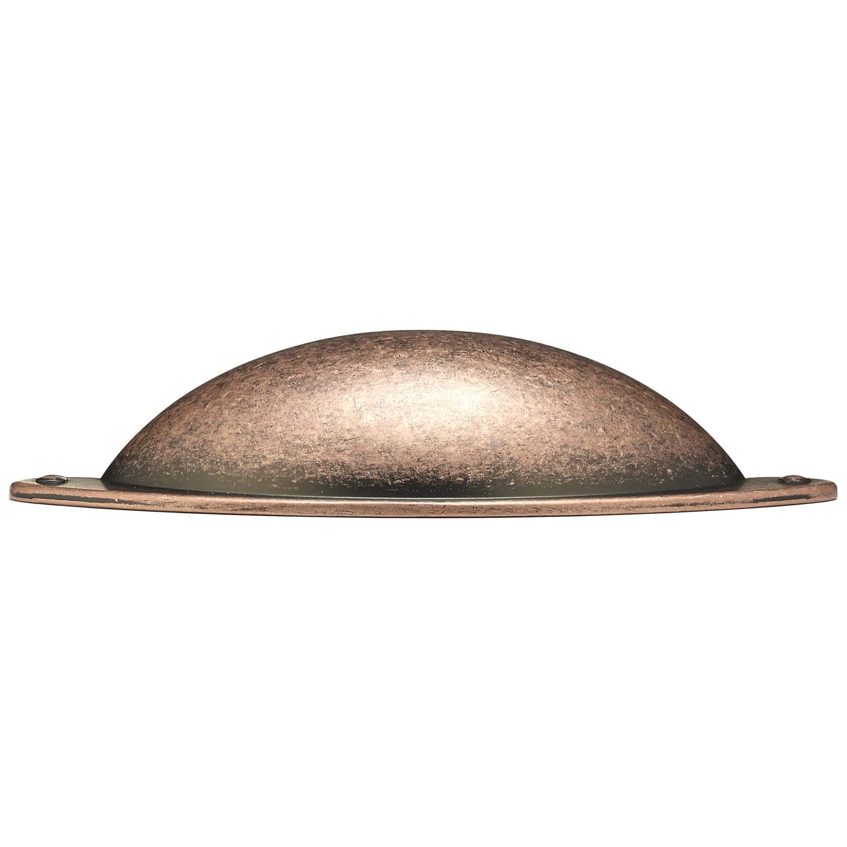 Traditional Cup Pull, 3" Center-to-Center, Antique Copper - Image 3