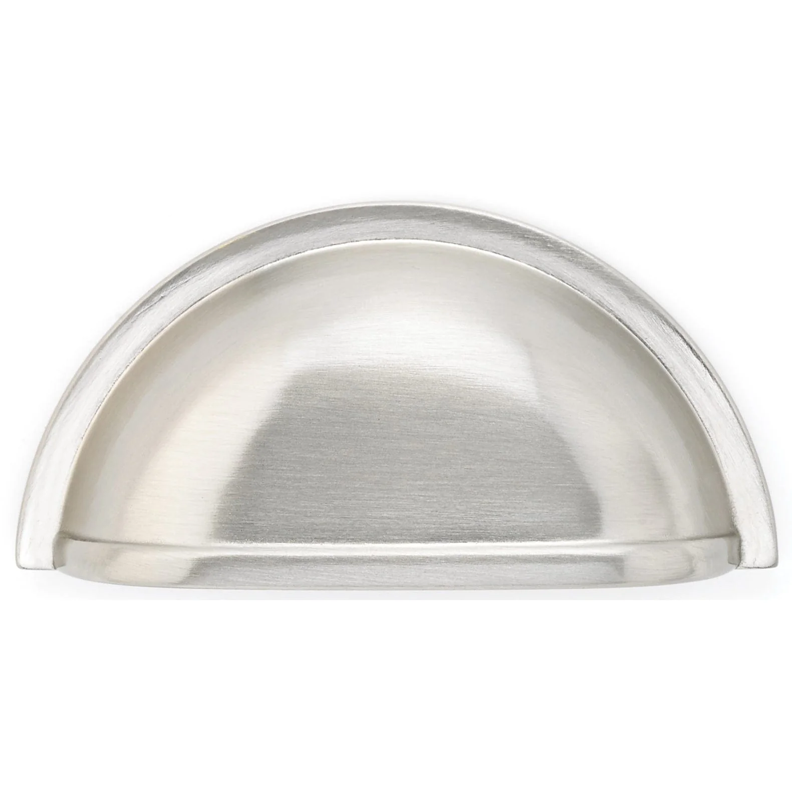 Traditional Cup Pull, 3" Center-to-Center, Brushed Nickel - Image 2