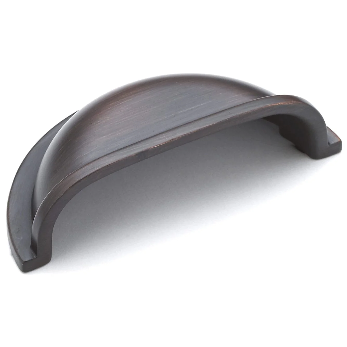 Traditional Cup Pull, 3" Center-to-Center, Brushed Oil-Rubbed Bronze