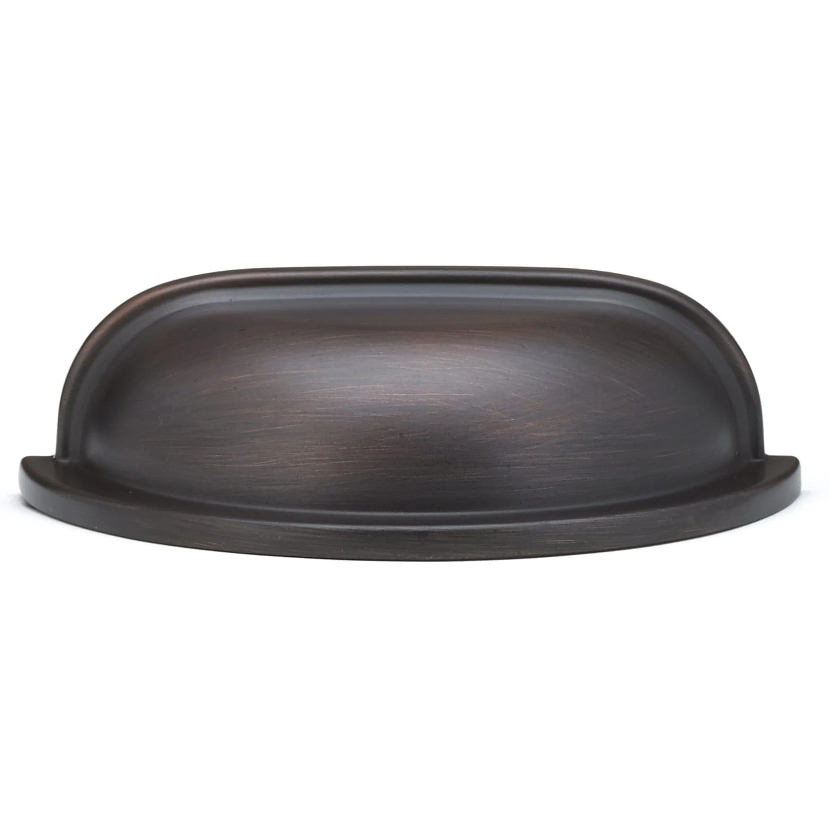 Traditional Cup Pull, 3" Center-to-Center, Brushed Oil-Rubbed Bronze - Image 3