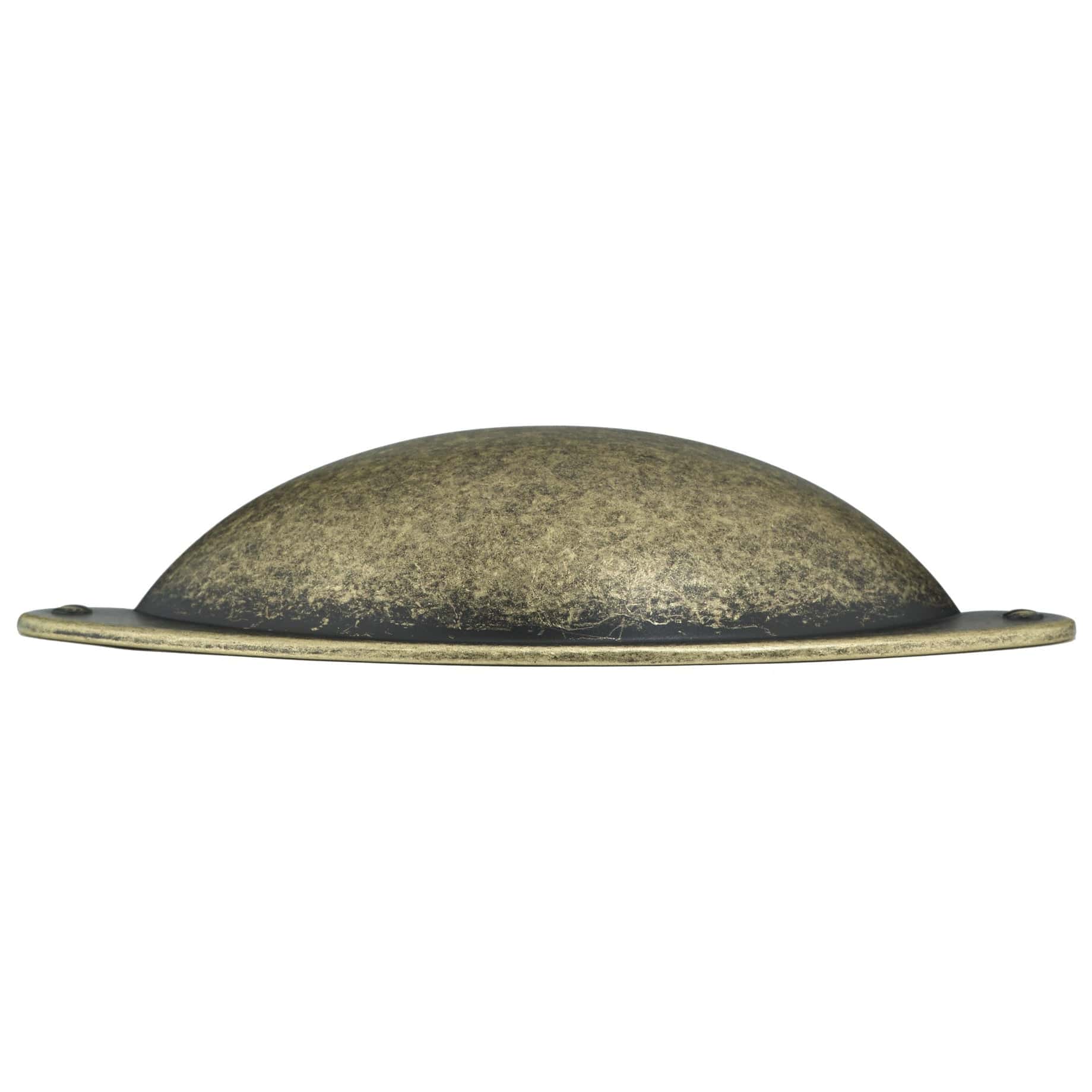 Traditional Cup Pull, 3" Center-to-Center, Burnished Brass - Image 3