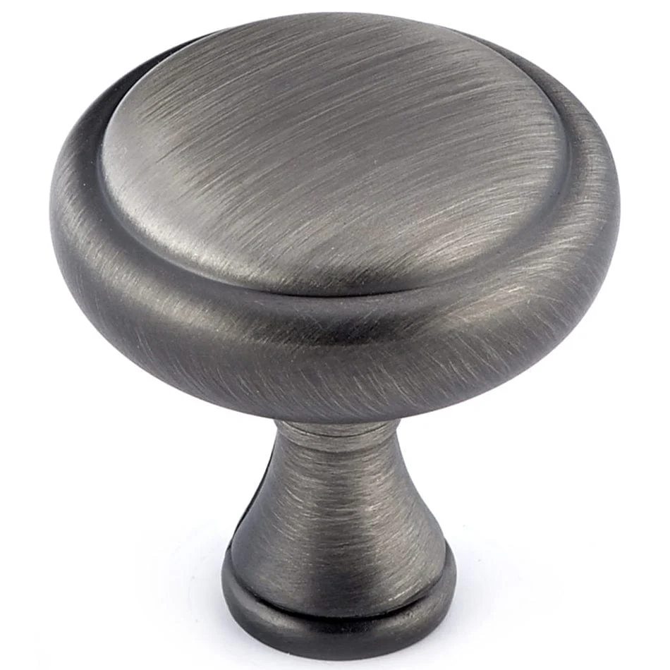 Traditional Knob, 1-1/4" D, Antique Nickel