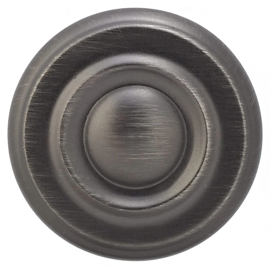 Traditional Knob, 1-1/4" D, Antique Nickel - Image 2