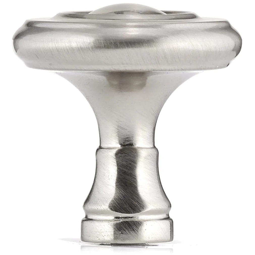 Traditional Knob, 1-1/4" D, Brushed Nickel - Image 3