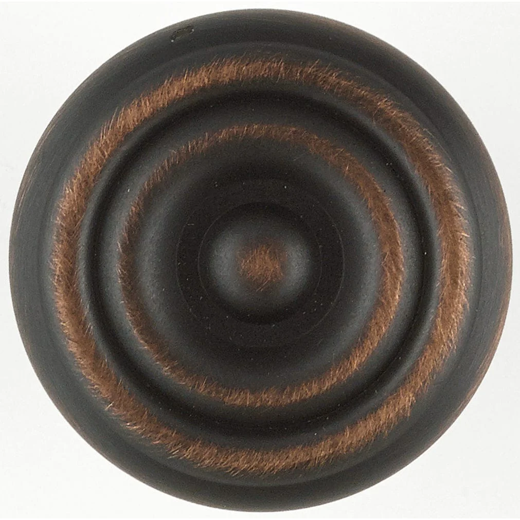Traditional Knob, 1-1/4" D, Brushed Oil-Rubbed Bronze - Image 2