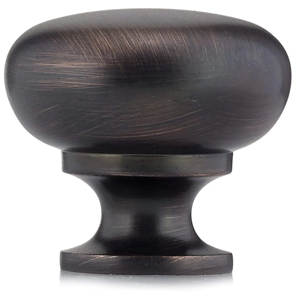 Traditional Knob, 1-1/4" D, Brushed Oil-Rubbed Bronze - Image 3