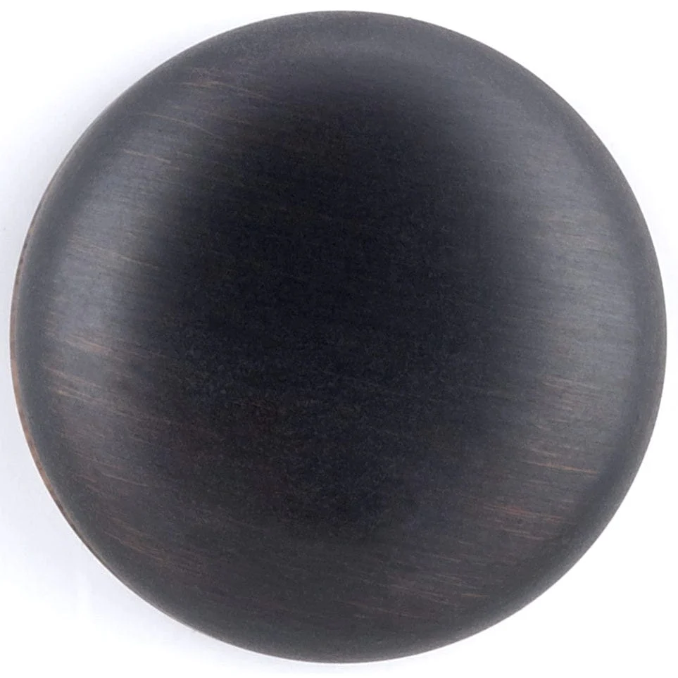 Traditional Mushroom Shape Knob- 1-1/4" Diameter - Brushed Oil-Rubbed Bronze - Image 2